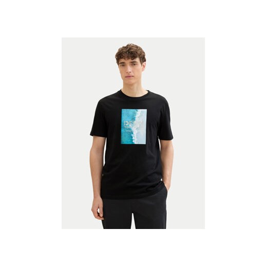 Tom Tailor Denim T-Shirt 1042045 Czarny Regular Fit ze sklepu MODIVO w kategorii T-shirty męskie - zdjęcie 173410438