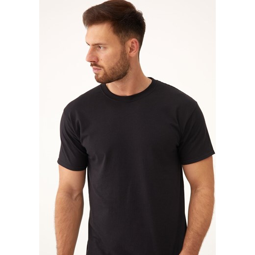 Czarna Koszulka Tinakaya ze sklepu Born2be Odzież w kategorii T-shirty męskie - zdjęcie 173413715