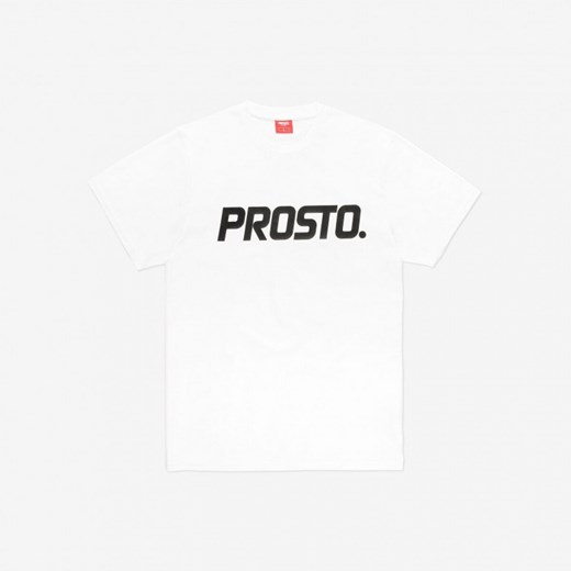 Męski t-shirt z nadrukiem Prosto Biglog - biały S okazja Sportstylestory.com