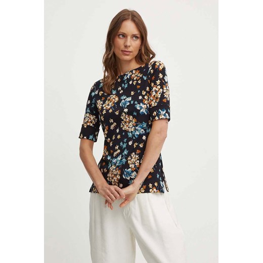 Lauren Ralph Lauren t-shirt damski kolor czarny 200940451 ze sklepu ANSWEAR.com w kategorii Bluzki damskie - zdjęcie 173420888