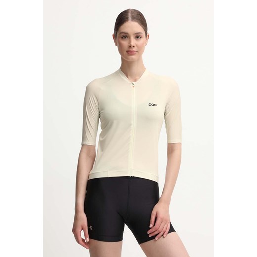 POC t-shirt rowerowy Pristine kolor beżowy ze sklepu ANSWEAR.com w kategorii Bluzki damskie - zdjęcie 173420996