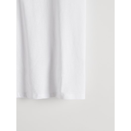 Reserved - Bawełniany t-shirt - biały Reserved XL Reserved