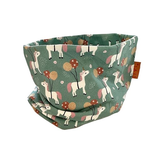 LiVi Szal-koło &quot;Unicorn green&quot; w kolorze zielonym - 50 x 24 cm ze sklepu Limango Polska w kategorii Szaliki dziecięce - zdjęcie 173424738