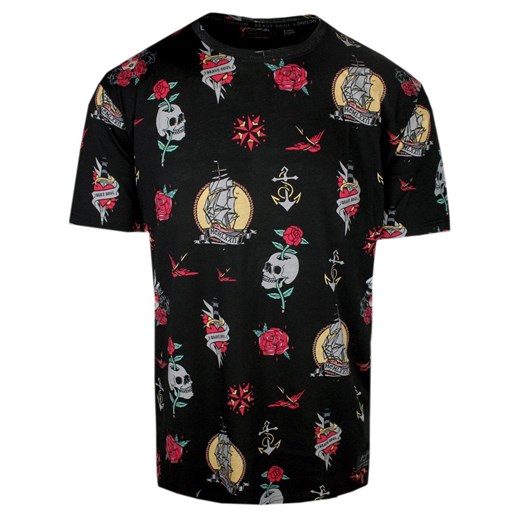 Męski T-Shirt - Brave Soul - Pirackie Motywy - Czarny TSBRSSS24NUNEZjetblack ze sklepu JegoSzafa.pl w kategorii T-shirty męskie - zdjęcie 173427166