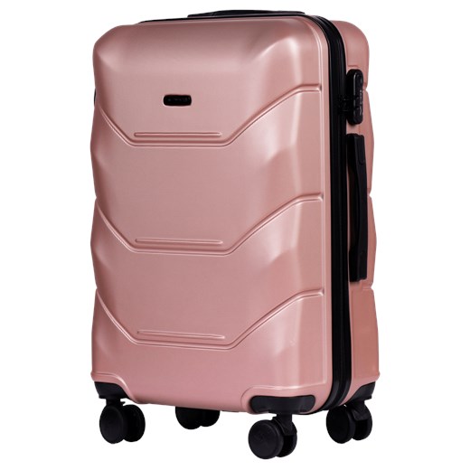 Walizka podróżna średnia Wings Peacock 2.0 24" ROSE GOLD ze sklepu WINGS w kategorii Walizki - zdjęcie 173427885