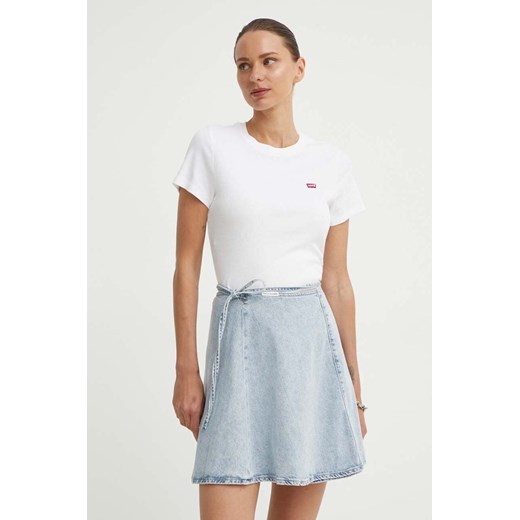 Levi&apos;s t-shirt bawełniany damski kolor biały 000KK ze sklepu ANSWEAR.com w kategorii Bluzki damskie - zdjęcie 173428249