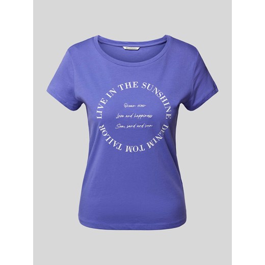 T-shirt z nadrukiem ze sloganem ze sklepu Peek&Cloppenburg  w kategorii Bluzki damskie - zdjęcie 173428749