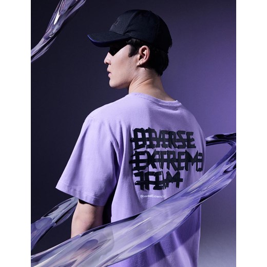 Koszulka DEXT VIBE 04 Purpurowy M ze sklepu Diverse w kategorii T-shirty męskie - zdjęcie 173430276