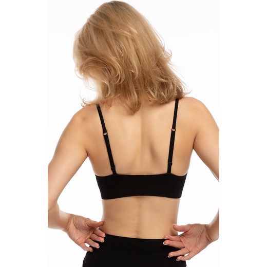 Czarna braletka bez fiszbin Bamboo, Kolor czarny, Rozmiar 2XL, Julimex ze sklepu Intymna w kategorii Biustonosze - zdjęcie 173430969