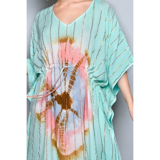 H.H.G. Sukienka w kolorze miętowo-jasnobrązowo-jasnoróżowym S okazja Limango Polska