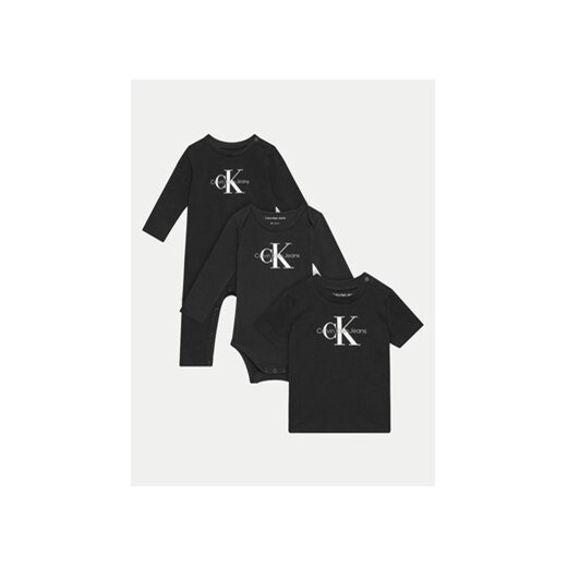 Calvin Klein Jeans Komplet dziecięcy Monlogo Essentials Giftpack IN0IN00212 Czarny Regular Fit ze sklepu MODIVO w kategorii Odzież dla niemowląt - zdjęcie 173432515