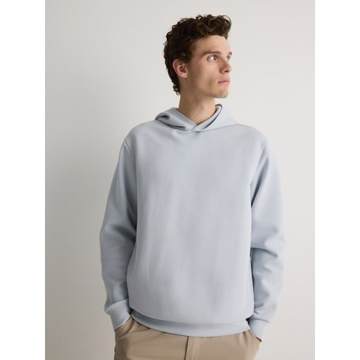 Reserved - Bluza z minimalistycznym nadrukiem - jasnoniebieski ze sklepu Reserved w kategorii Bluzy męskie - zdjęcie 173433698