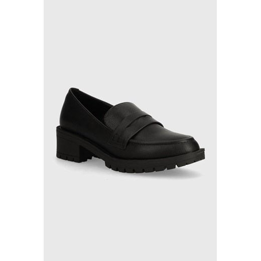 Bianco mokasyny BIAPEARL damskie kolor czarny na platformie 11250306 ze sklepu ANSWEAR.com w kategorii Mokasyny damskie - zdjęcie 173439299