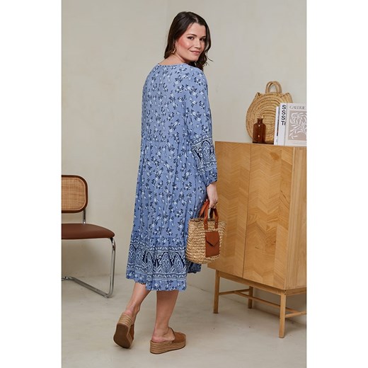 Curvy Lady Sukienka w kolorze niebieskim Curvy Lady 40/42 Limango Polska okazyjna cena