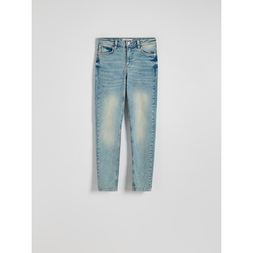 Reserved - Jeansy slim mid rise - niebieski Reserved 34 Reserved