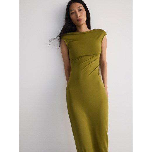 Reserved - Sukienka maxi - oliwkowy ze sklepu Reserved w kategorii Sukienki - zdjęcie 173445775