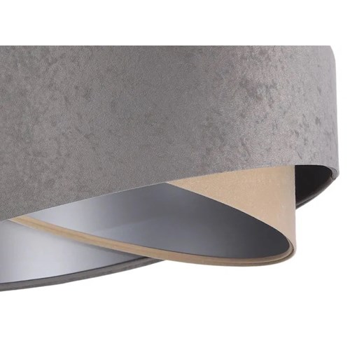 Szaro-srebrna lampa wisząca z abażurem - EX987-Felso Lumes One Size Edinos.pl