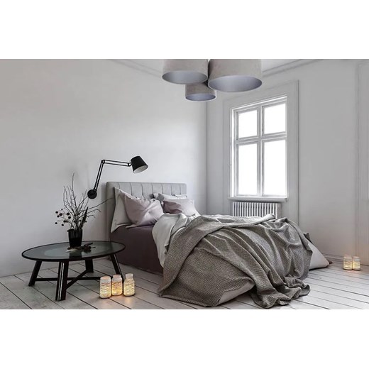 Szaro-srebrna potrójna plafoniada - EXX39-Olena Lumes One Size Edinos.pl