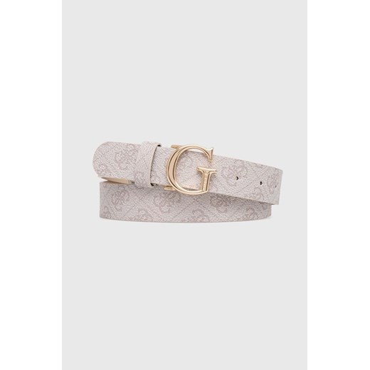 Guess pasek VIKKY damski kolor różowy BW7862 P3430 ze sklepu ANSWEAR.com w kategorii Paski damskie - zdjęcie 173451769