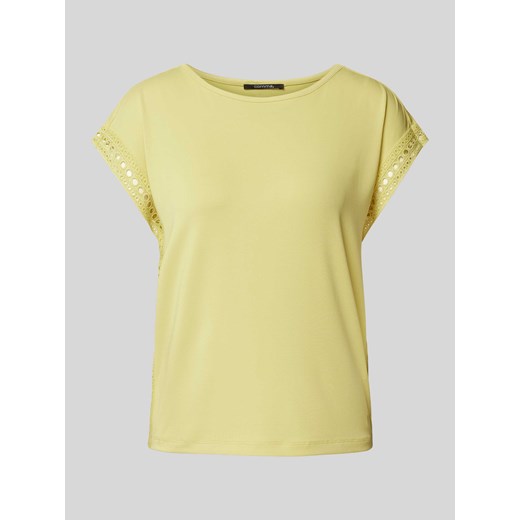 T-shirt z haftem angielskim ze sklepu Peek&Cloppenburg  w kategorii Bluzki damskie - zdjęcie 173452626