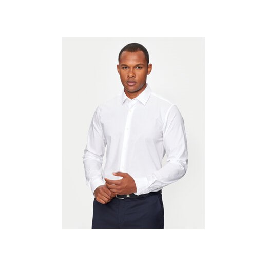 JOOP! Koszula 152Pit 30041236 Biały Slim Fit ze sklepu MODIVO w kategorii Koszule męskie - zdjęcie 173456635