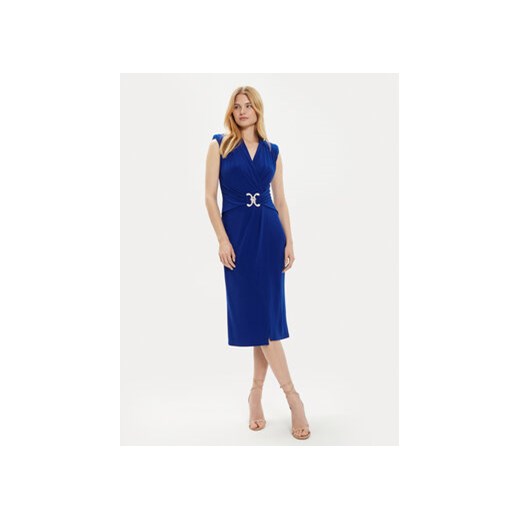 Joseph Ribkoff Sukienka koktajlowa 242711 Niebieski Slim Fit ze sklepu MODIVO w kategorii Sukienki - zdjęcie 173456768
