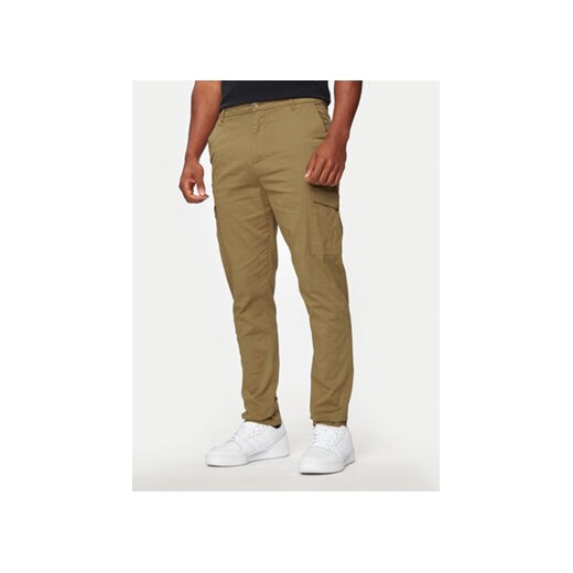 Brave Soul Spodnie materiałowe MTR-CLARKSONSTN Beżowy Straight Fit ze sklepu MODIVO w kategorii Spodnie męskie - zdjęcie 173456826