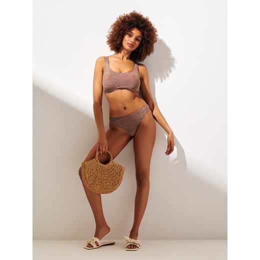 Sinsay - Góra od bikini - brązowy Sinsay XL Sinsay