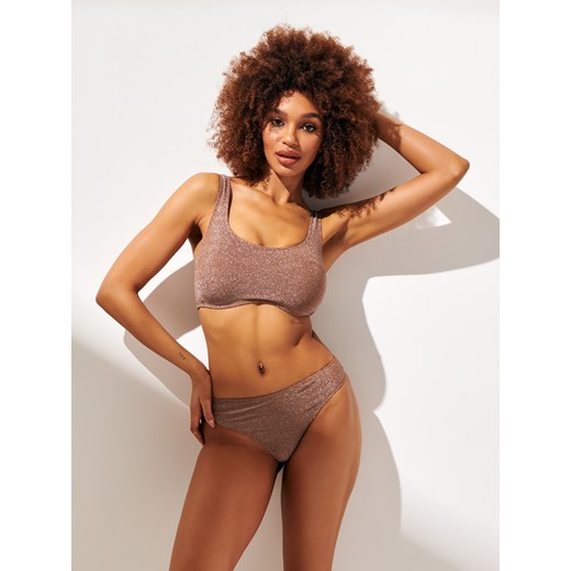 Sinsay - Góra od bikini - brązowy Sinsay XL Sinsay