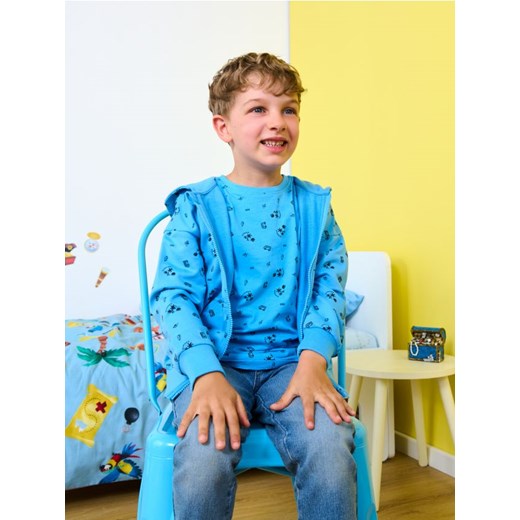 Sinsay - Bluza z kapturem - mid blue - id: 9261C-52X - marki Sinsay - 173458219 Sinsay - Bluza z kapturem - mid blue ze sklepu Sinsay w kategorii Bluzy chłopięce - zdjęcie 173458219