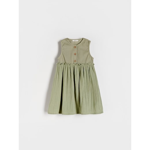 Reserved - Sukienka bez rękawów - oliwkowy ze sklepu Reserved w kategorii Sukienki niemowlęce - zdjęcie 173460165