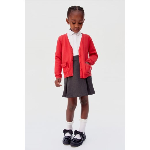 H & M - Bawełniany kardigan szkolny - Czerwony H & M 134 H&M