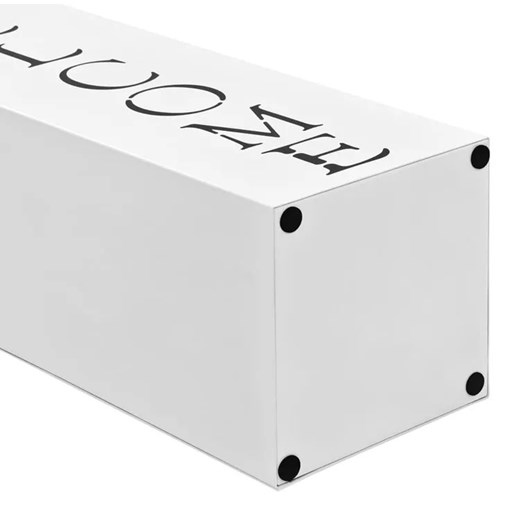 Biały designerski stojak na parasole z napisem - Bones 2S Elior One Size Edinos.pl