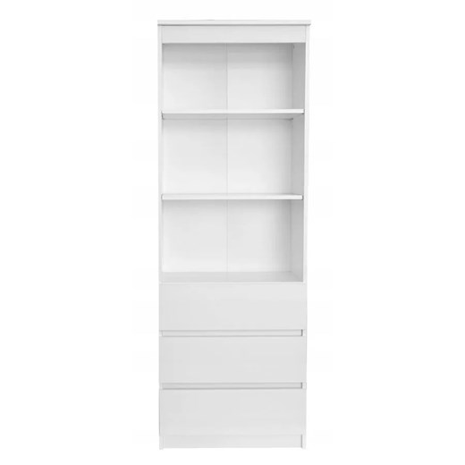 Biały minimalistyczny regał z szufladami - Olmi ze sklepu Edinos.pl w kategorii Regały i witryny - zdjęcie 173464359