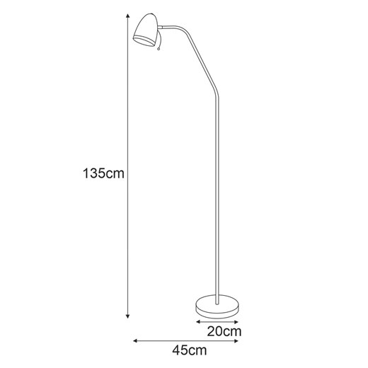 Różowa lampa stojąca dziecięca - S883-Avisa Lumes One Size Edinos.pl