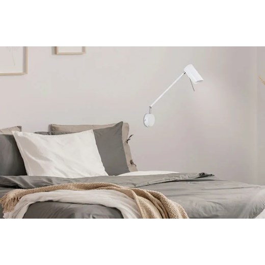 Biały kinkiet obrotowy z regulacją - Z051-Cezo Lumes One Size Edinos.pl