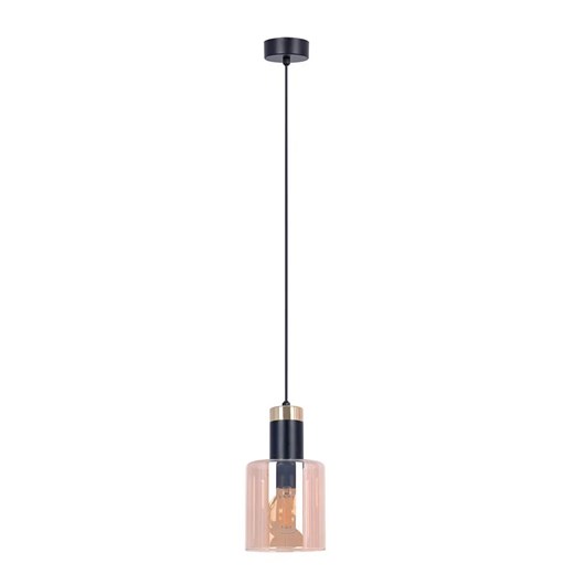 Bursztynowa szklana lampa na długim zwisie - A468 B1-L29 ze sklepu Edinos.pl w kategorii Lampy wiszące - zdjęcie 173465529
