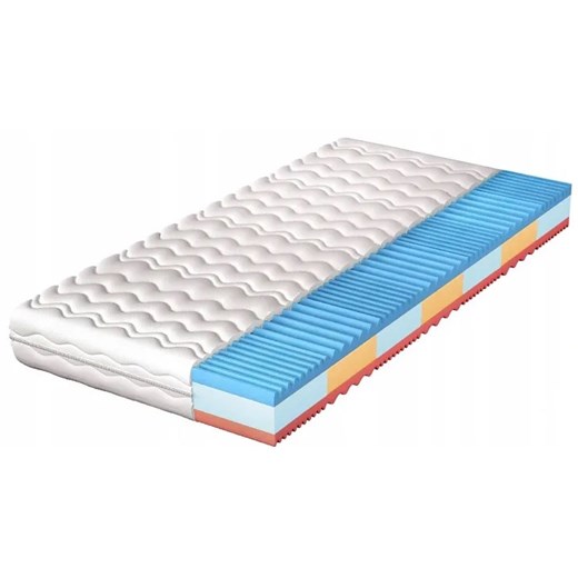 Piankowy 7-strefowy materac z pokrowcem 200x200 - Sempre Elior One Size Edinos.pl