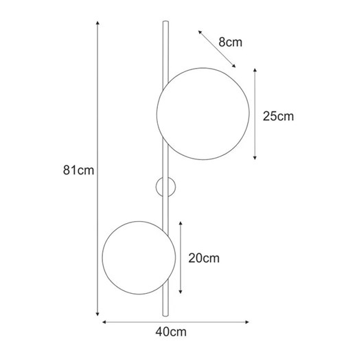 Biały minimalistyczny kinkiet 2 koła - A480-Izor Lumes One Size Edinos.pl