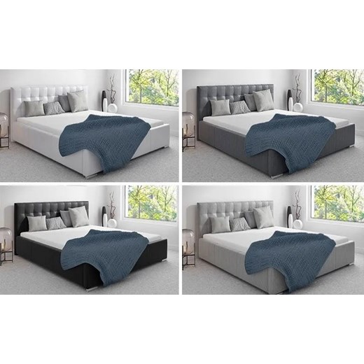 Łóżko tapicerowane 160x200 Vesper 2X - 44 kolory Elior One Size Edinos.pl