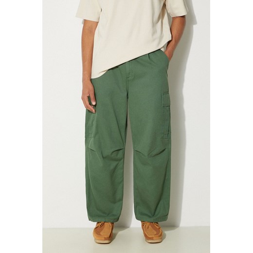 Carhartt WIP spodnie Cole Cargo Pant męskie kolor zielony w fasonie cargo I031218.29NGD ze sklepu PRM w kategorii Spodnie męskie - zdjęcie 173466139