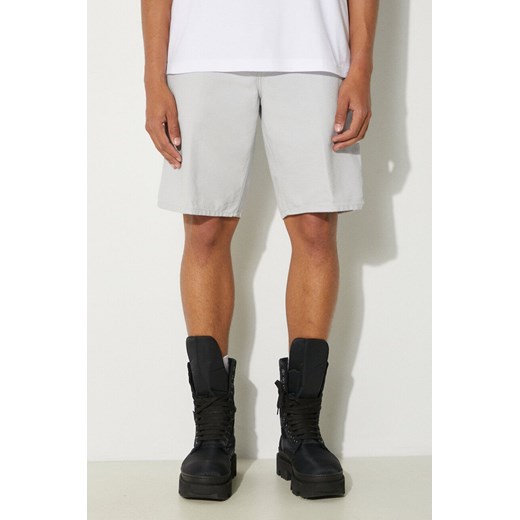 Carhartt WIP szorty bawełniane Single Knee Short kolor szary I027942.29J02 ze sklepu PRM w kategorii Spodenki męskie - zdjęcie 173466147