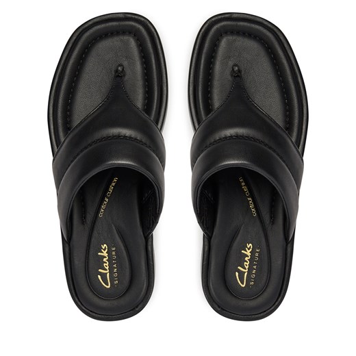 Japonki Clarks Alda Walk 26176261 Czarny Clarks 39.5 okazyjna cena eobuwie.pl