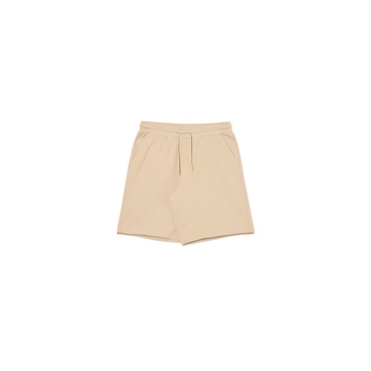 Cropp - Beżowe dresowe szorty - beżowy Cropp XXL Cropp