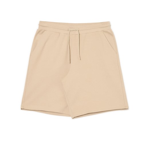 Cropp - Beżowe dresowe szorty - beżowy Cropp XL Cropp