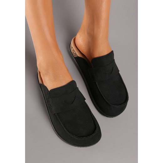 Klapki damskie Born2be casual na płaskiej podeszwie bez zapięcia 