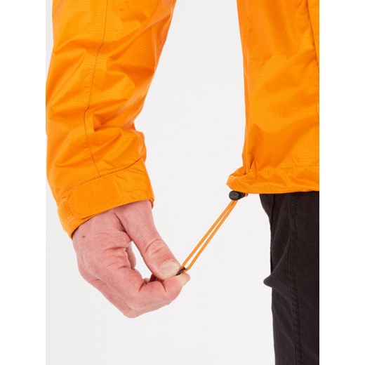 Męska kurtka trekkingowa Marmot PreCip Eco Jacket - pomarańczowa ze sklepu Sportstylestory.com w kategorii Kurtki męskie - zdjęcie 173475277