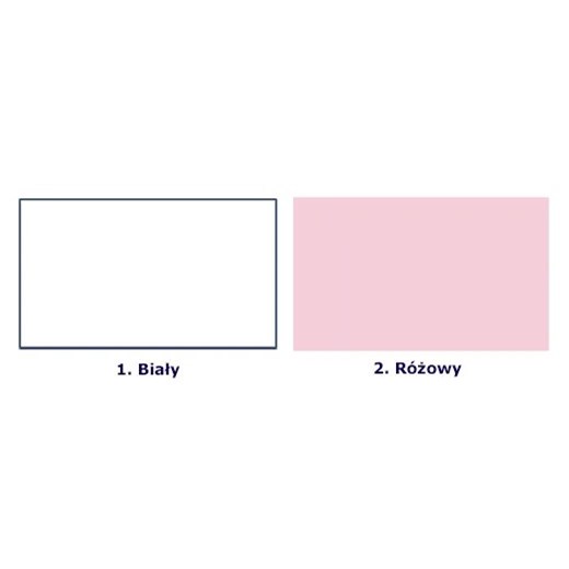 Biało-lawendowe łóżko dziecięce 90x200 Peny 9X- 2 kolory Elior One Size Edinos.pl