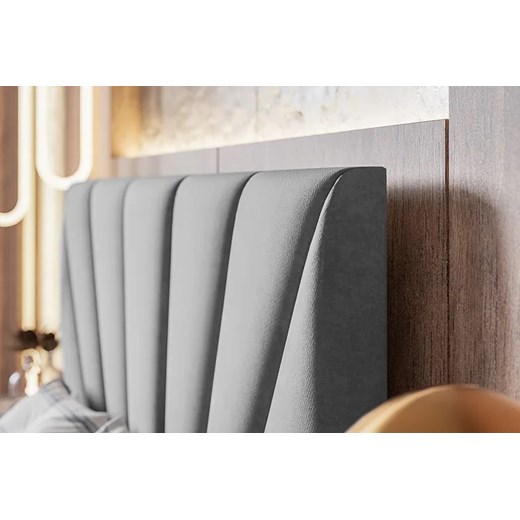 Różowe tapicerowane łóżko 180x200 - Senti 2X Elior One Size Edinos.pl