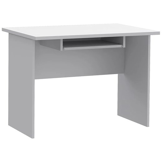 Białe minimalistyczne biurko do komputera 100 cm - Madris ze sklepu Edinos.pl w kategorii Biurka i sekretarzyki - zdjęcie 173476515